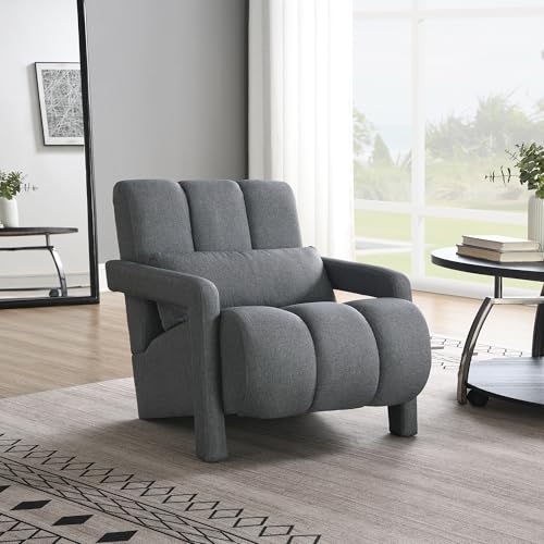 Majnesvon Modern Upholstered Accent Chair, Comfy Living Room Accent Chairs,
