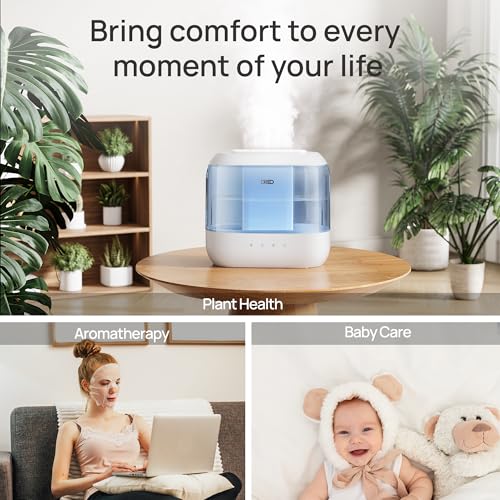 Dreo 4L Cool Mist Humidifier with Oil Diffuser & Nightlight for Bedrooms, Nurseries, and Large Rooms