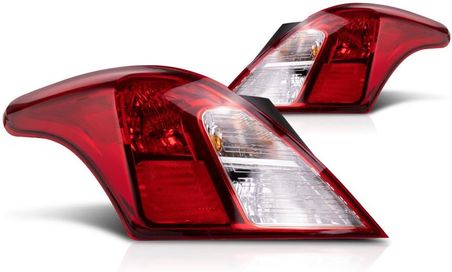 For Nissan Versa Tail Light Assembly 2012-2019 Driver and Passenger Side Pair Sedan NI2800194, NI2801194 | 265503AN0A, 265553AN0A
