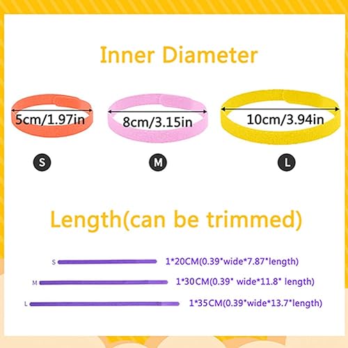 Miniatura 4 de Collares de identificación para cachorros recién nacidos con números, collar de perro y gatito, 3 tamaños ajustables de collares personalizados para