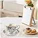 Imagen de Xdyyjrasa Juego de té de porcelana china: elegante taza de té y platillo floral