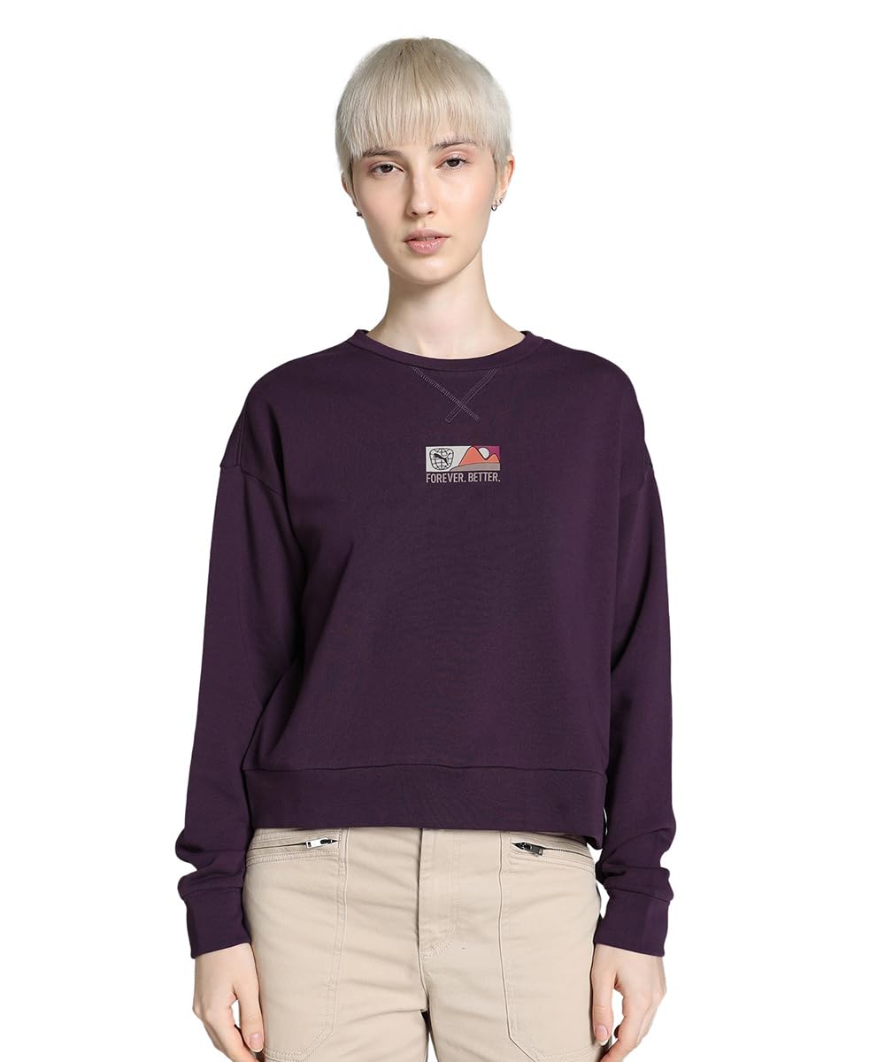 Puma Women's Purple Better Sportswear Crew Sweatshirt in Size 14, Sports Direct