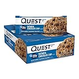 Quest Nutrition Oatmeal Chocolate Chip Protein Bar, Low Carb, Gluten Free, Keto Friendly, 12 Count