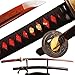 Folded Steel Sharp Red Blade Full Tang Samurai Katana