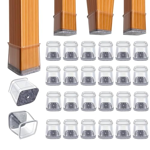 Reviews de Patas más recomendados. 50 Protectores para Patas de Sillas, 24PCS Gomas para Patas de Sillas Cuadradas Con Antideslizante y Elástico, Cubre Patas de sillas, Tapones Para sillas de Comedor Reutilizable,...