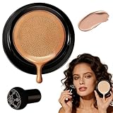 Foundation for Older Women, 2026 New Mushroom Head Cushion CC Cream, Long Lasting Full Coverage BB Cream Moisturizing Concealer Brighten Makeup (Dark)