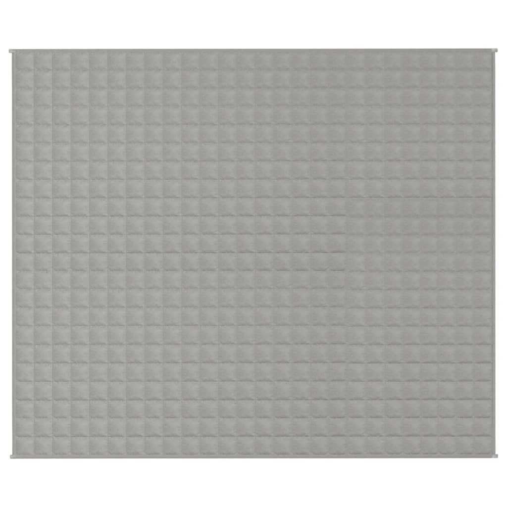 Coperta Ponderata Grigia 220x260 cm 15 kg Tessuto,Coperte da Letto,Coperta Ponderata,Coperta ponderata Benessere Antistress-350731