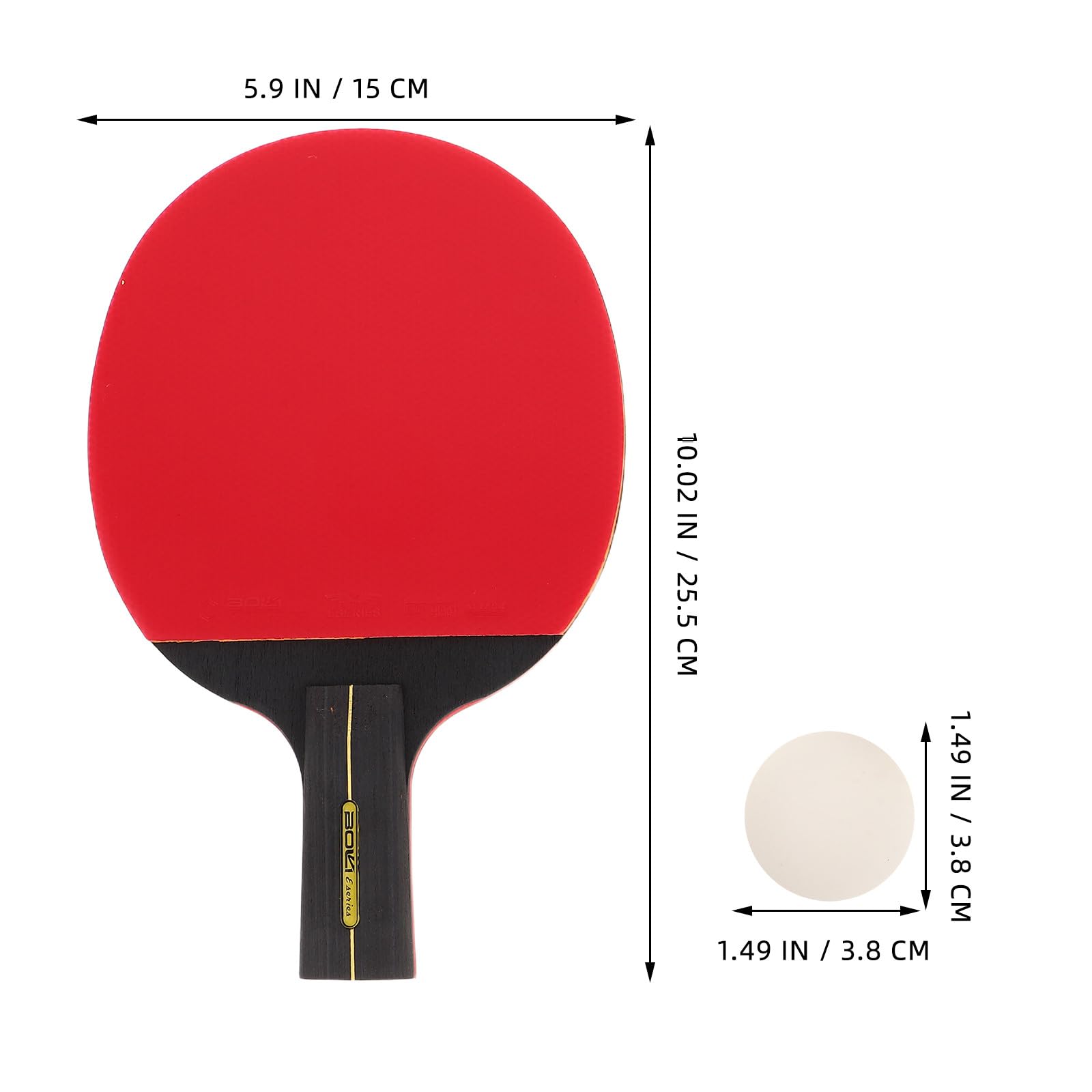 Toddmomy 1 set portatile per allenamento da pong - racchette da pong in legno con impugnature antiscivolo - set di palline e racchette per studenti, scuola, sport all'aria aperta
