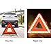 AISIBO Reflective Triple Triangle Car Warning Sign Roadside Hazard Sign Emergency Breakdown Board, Safety Triangle Warning Kit, Foldable Car Roadside Emergency Kit