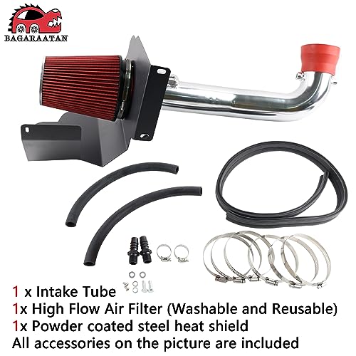 image for BAGARAATAN Cold Air Intake System & Heat Shield for 2014-2019 Chevy/GM