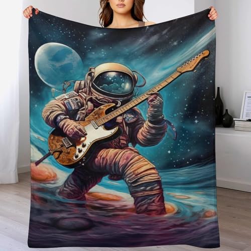 Manta de franela suave de astronauta para sofá térmica y multiestacional 2