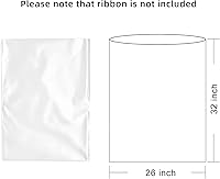 Vista 2 de Morepack Bolsas de celofán grandes de Pascua, 26 x 32 pulgadas, bolsas grandes transparentes de 5 piezas de celofán para cestas de regalo