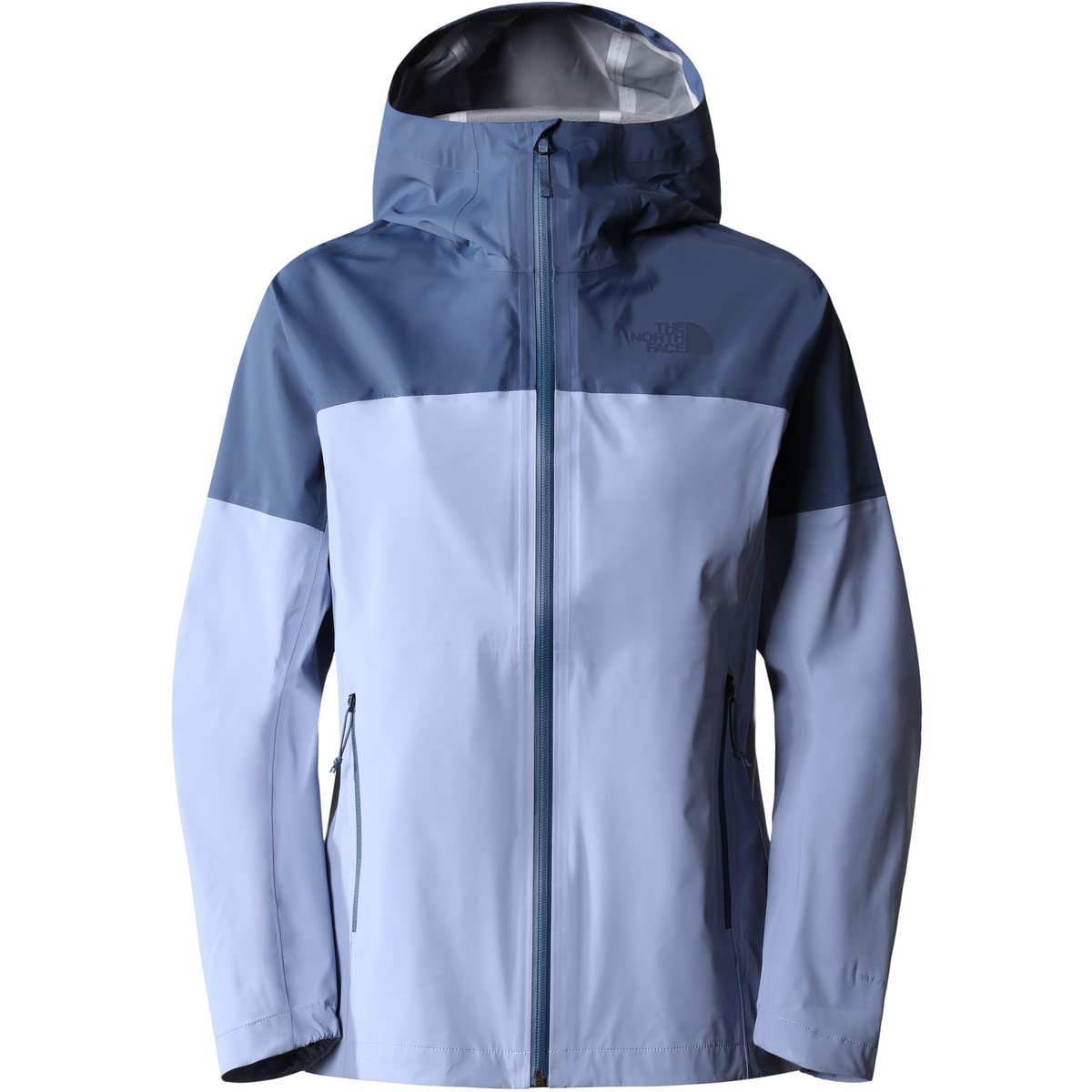 The North Face Women's Shady Blue/Folk Blue West Basin Waterproof Jacket: /Folk Bl Large