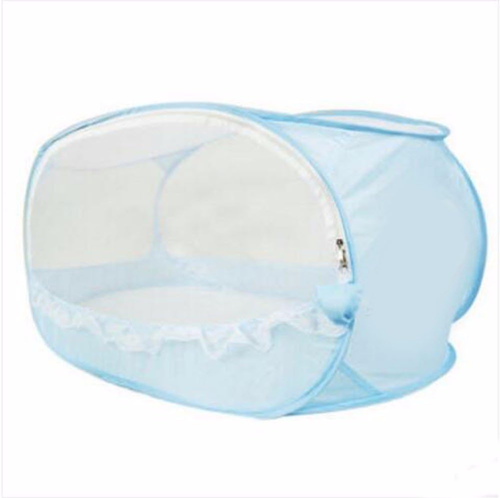SJQKA-Free mounting folding, baby baby zipper mosquito net, blue 104cm 50cm wide 50cm, outdoor mosquito net,Pink : Sports & Outdoors