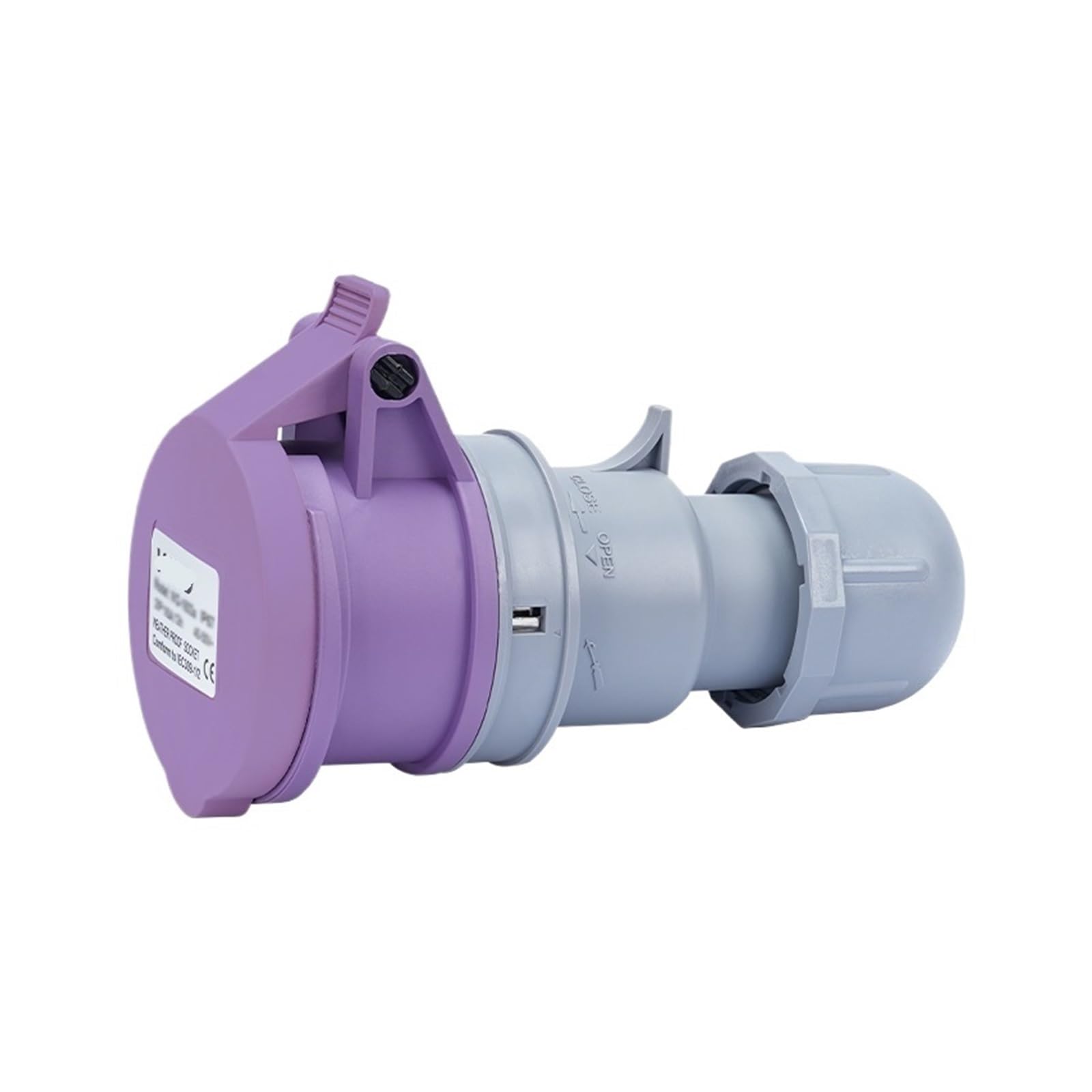 MUYTQAERG IP44 European Standard Low Voltage Two-core Industrial Plug and Socket 20-25V Waterproof Aviation Connector 16A32A(16A connector)