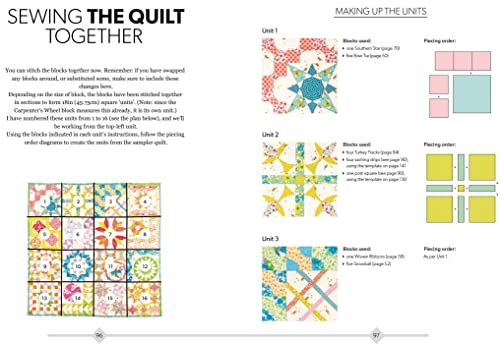 Hand-Stitched Quilts: Choose from 27 block designs and hand-piece your own unique quilts - Image 8