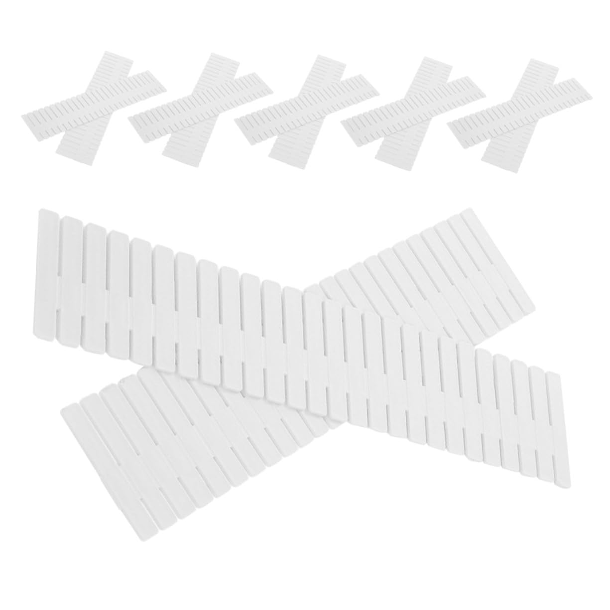 BESTYASH 16 Pezzi Divisori per Regolabili Organizer Griglia Ottimizzatori per Calze Biancheria Intima e Trucco Soluzione Flessibile per Cucina Camera da Letto e Ufficio