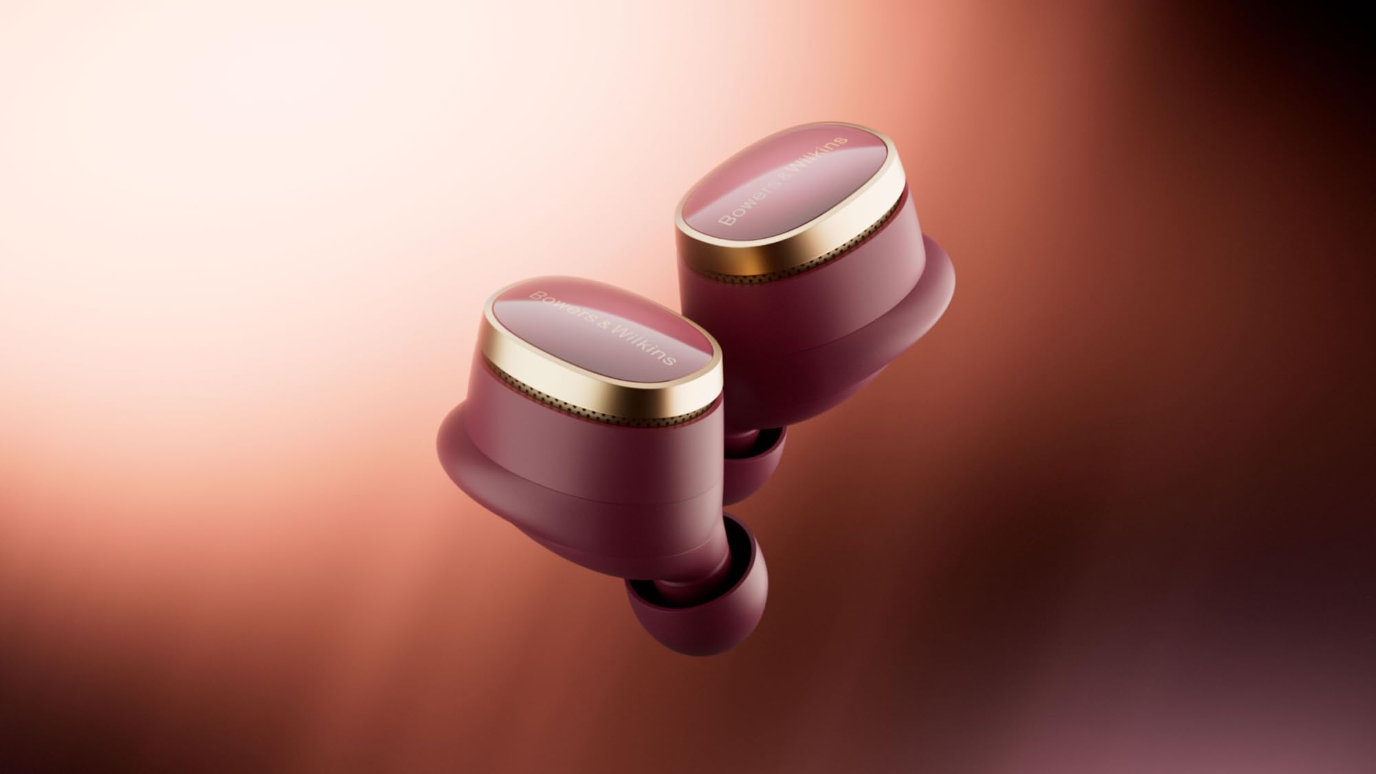 Bowers & Wilkins Pi8 Auriculares Inalámbricos True Wireless, Alta Resolución 24 bits, aptX Lossless, ANC y Micrófonos Integrados - Dark Burgundy