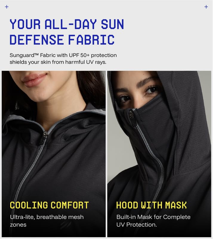 Image of BLUE TYGA Womens Sunscreen Jacket 2.0 - Advanced Protection from Sun & Pollution - UPF 50+ Protection