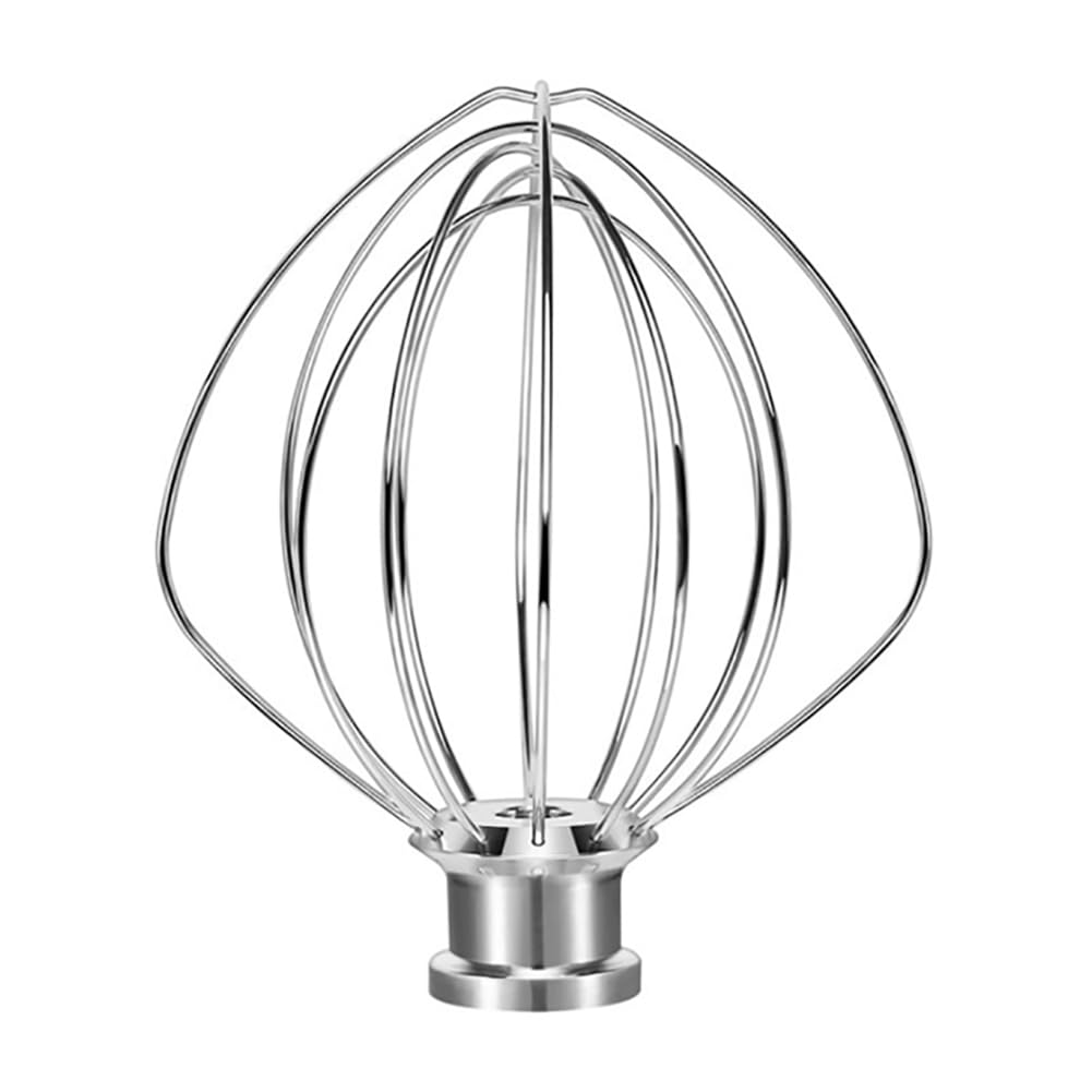Meijunter K45WW 6-Wire Whip for 4.5 Quart KitchenAid Tilt-Head Stand Mixer Stainless Steel Whisk Beater Kitchen Tool for Mixing Egg Beater Flour Cream Mayonnaise