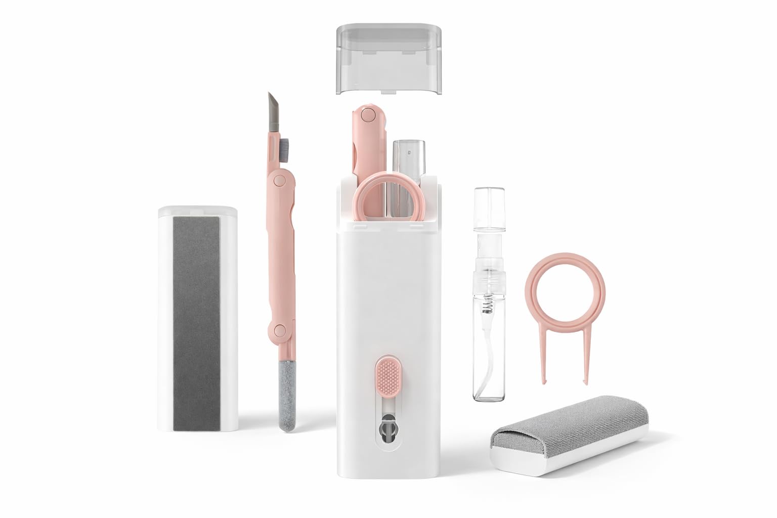 7-in-1 Electronic Cleaner Kit,Keyboard Cleaner,Laptop Cleaner Kit for Monitor, Cell Phone, Headset, Lego, Laptop Camera Lens (Pink)-picture-17