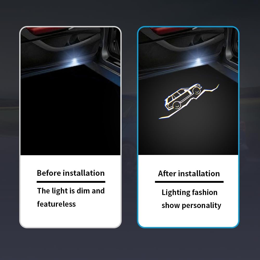 2PCS Led Car Door Lights Projector Logo Compatible for Range Rover L405 2013–2021 Shadow Ghost Light Courtesy Laser Welcome Light (Compatible for Range Rover 2013-2021)