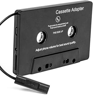 Adaptador de fita cassete BT para carro com áudio estéreo sem fio fita cassete para adaptador auxiliar Conversor de fita de áudio para smartphone