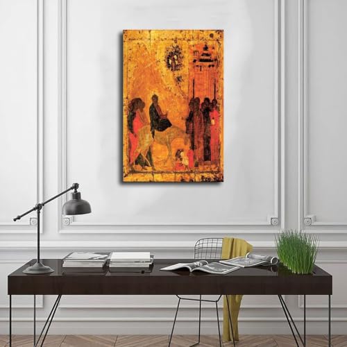 Andrei Rublev Lord's Entry Into Jerusalem tableau sur toile de haute qualite - 3