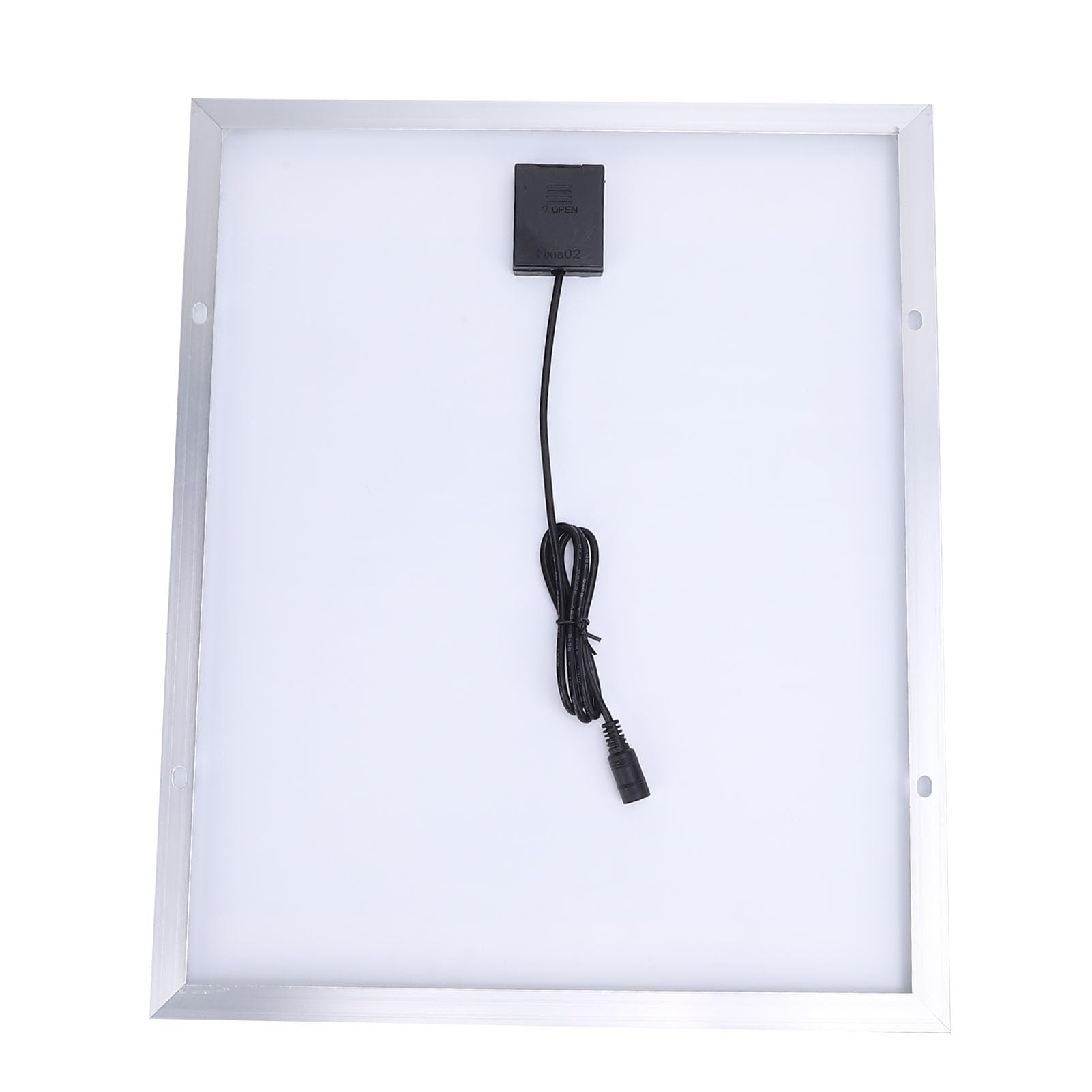 Naroote Panel Solar de 20 Vatios, Cargador de Alta Eficiencia para BateríA de Granja de Techo Marino de RV, Cargador de BateríA Portátil A Prueba de Agua con Controlador de 60 A, Ideal para Fuera de