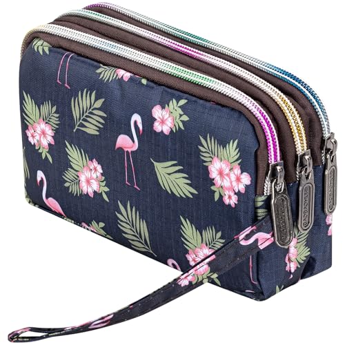 Image of BIAOTIE Large Capacity Wristlet Wallet - Women Printed Nylon Waterproof Handbag Clutch Purse