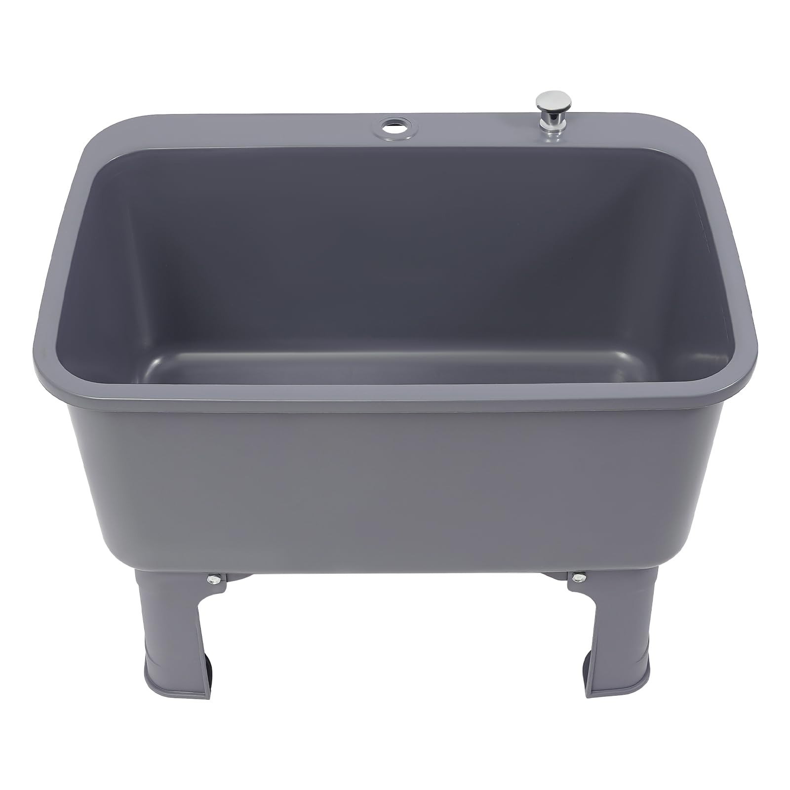 FXEIPOL Portable Floor Mop Sink 23.62 x 15.75 x 10.63In Large Freestanding Utility PP Mop Sink for Restaurants, Bars, Garages, Patios, Bathrooms, Stores