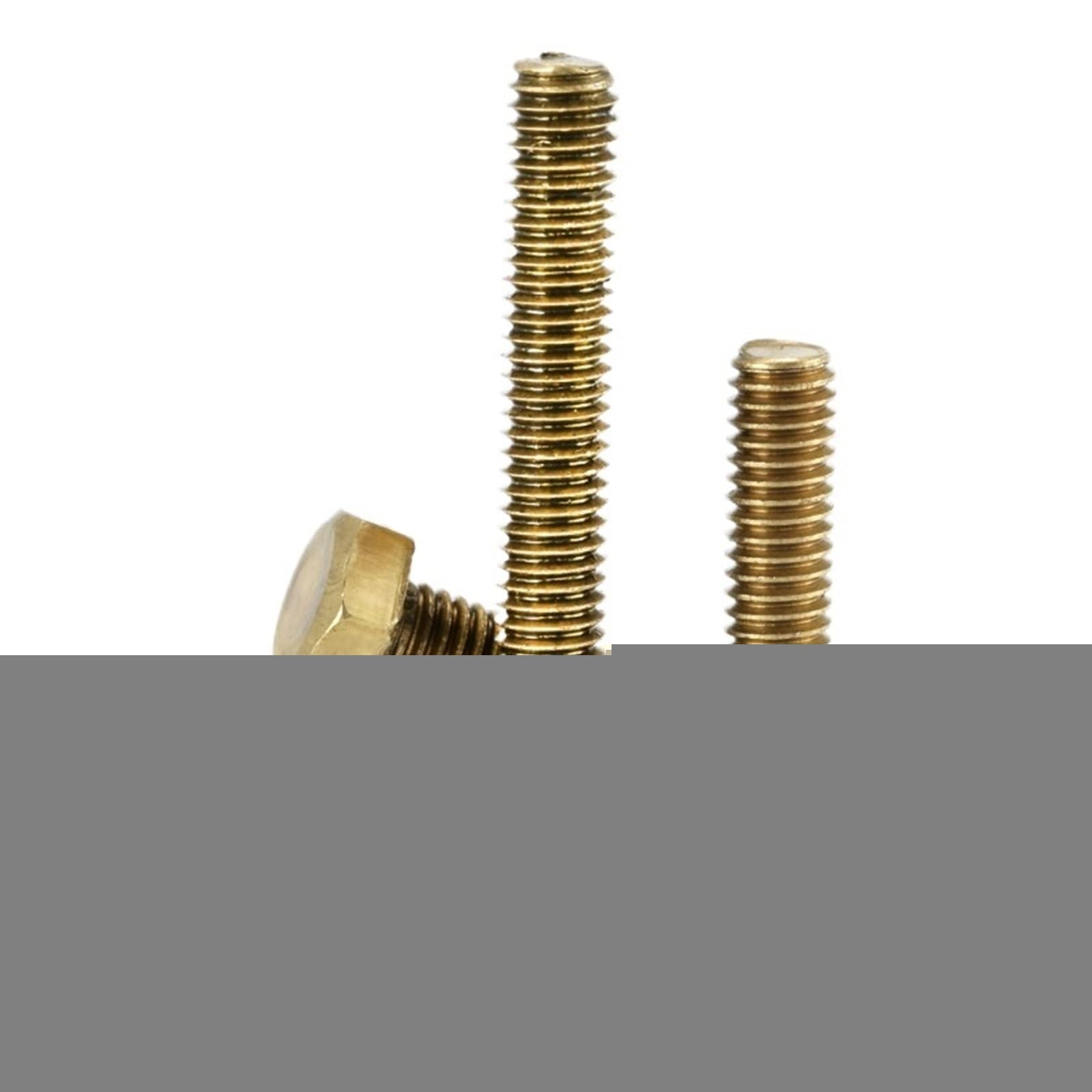 MUHUO Flanged hexagon bolt, M3 M4 M5 M6 M8 M10 M12 Brass External Hex Screw Metric Thread Hexagonal Machine Bolt(30mm,M12 1pcs)