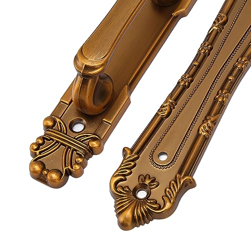 Maçanetas Deslizantes para Porta de Celeiro, Grande Design Rústico de Lado Duplo para Portões, Garag