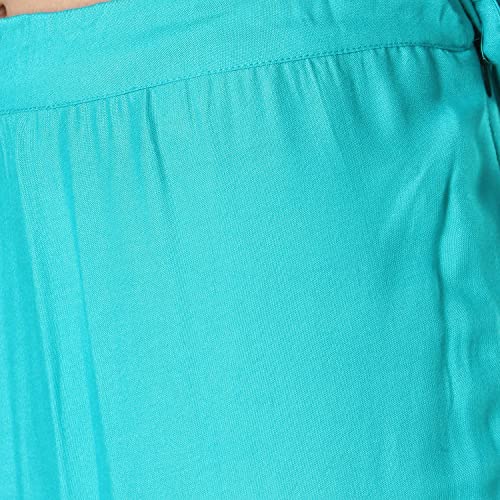 Image of Super Soft Flared Solid Rayon Sharara In 10 Attractive Colours For Women's And Girl's