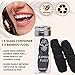 Natural Bamboo Dental Floss: 1 Refillable Glass Container + 3 Biodegradable Bamboo Floss Refill (33 Yards Each), Eco-Friendly, Vegan, Non-Toxic Natural Floss - Refillable Zero Waste Black Thick Floss