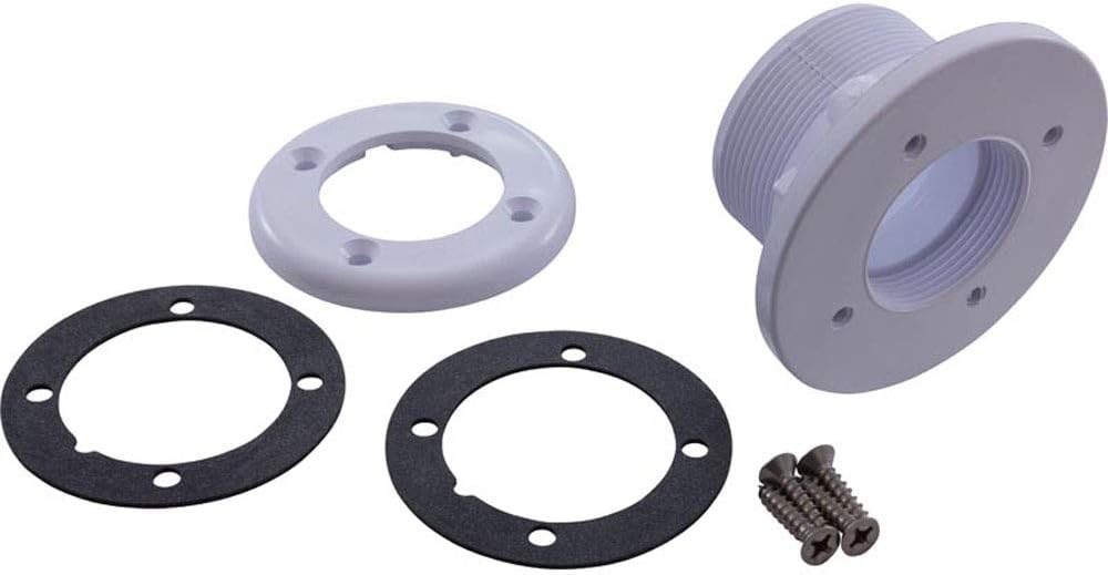 Pentair Wall Fitting, Vinyl Std Body, 1-1/2"mpt x 1-1/2"s, White