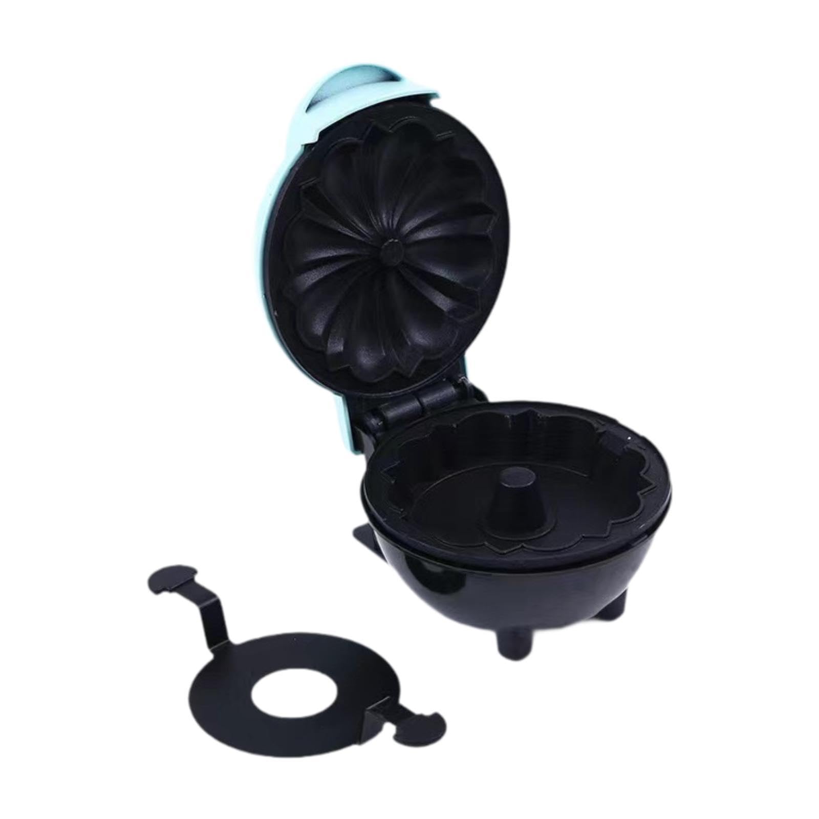 UJEAVETTE Mini Donuts Maker 350 W with Indicator Light Breakfast Machine for Breakfast Green-image-37
