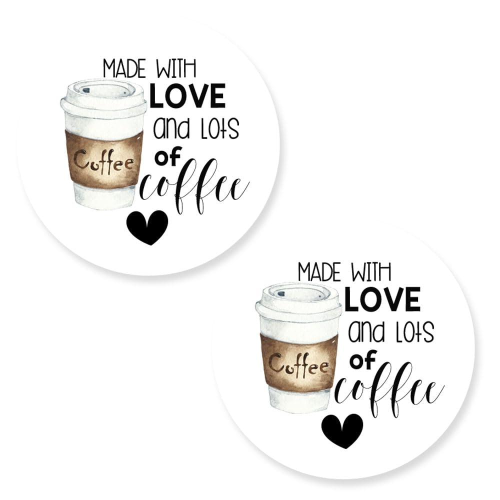 Stickers pour cartes postales au motif café pour décorer vos invitations et mots doux