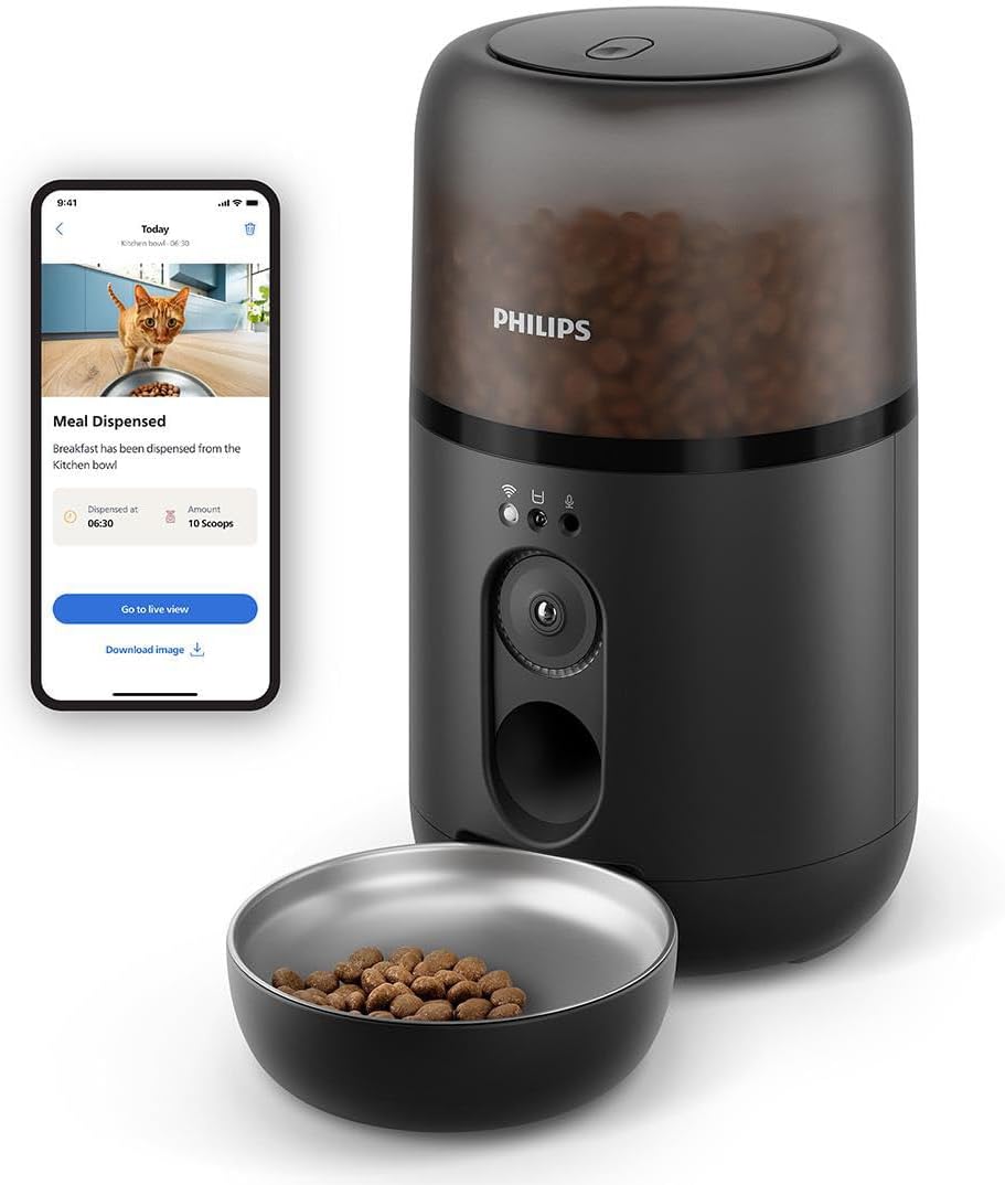 Philips Pet Series Smart Feeder with Camera, App Connectivity
