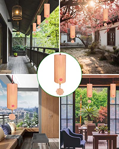 Bamboo Wind Chimes Koshi Chime For Sound Healing Meditation And Calming Emotions Classic Home Decoration Good Gift For Family Friends (Am-Chord) Red Rope #TOP2