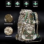 100L Camping Hiking Backpack,Molle military Tactical rucksack backpack,Waterproof Lightweight Hiking Backpack (Woodland Camo-C) - Image 5