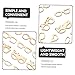 COHEALI 51Pcs Unfinished Wooden Glasses Cutouts DIY Craft Shapes Lightweight Smooth Wood Slices for Kids Painting and Creative Projects