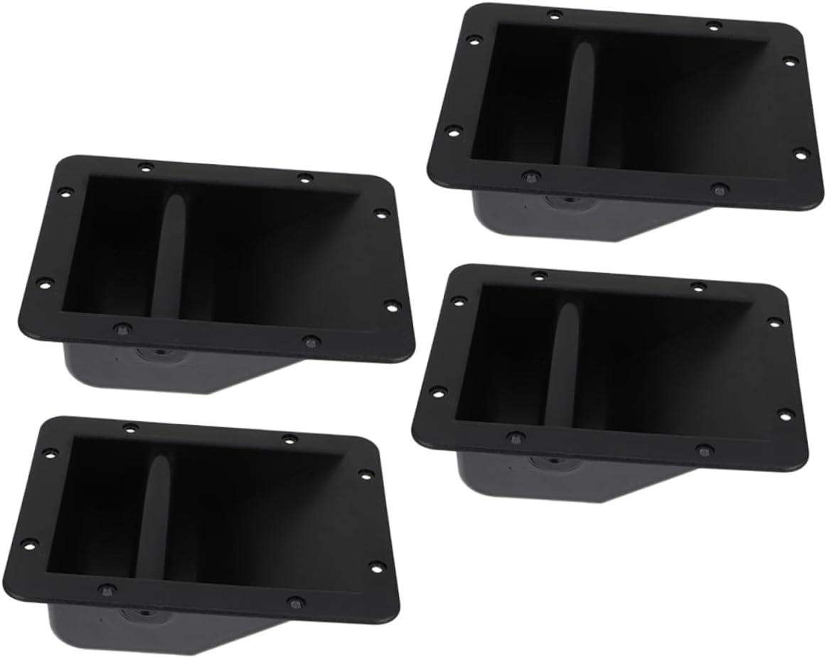 TEHAUX 8pcs Plastic Speaker Handle Replacement Sturdy Grip for Amplifiers and More Easy Installation and Comfortable Carrying