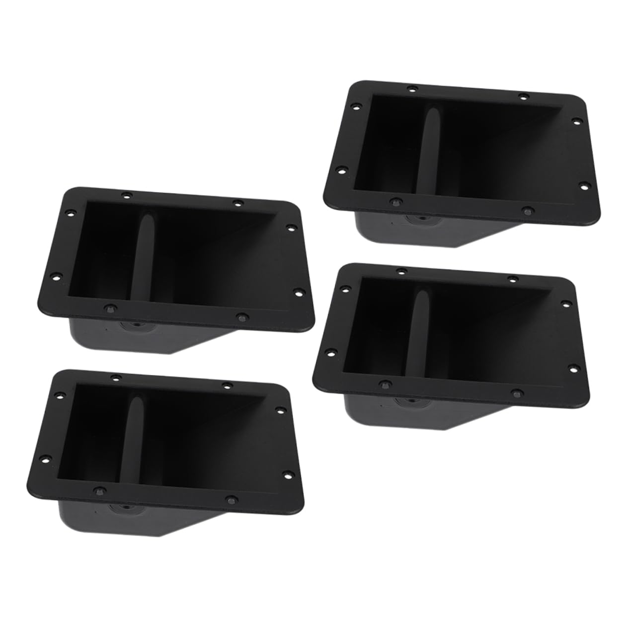 TEHAUX 8pcs Plastic Speaker Handle Replacement Sturdy Grip for Amplifiers and More Easy Installation and Comfortable Carrying