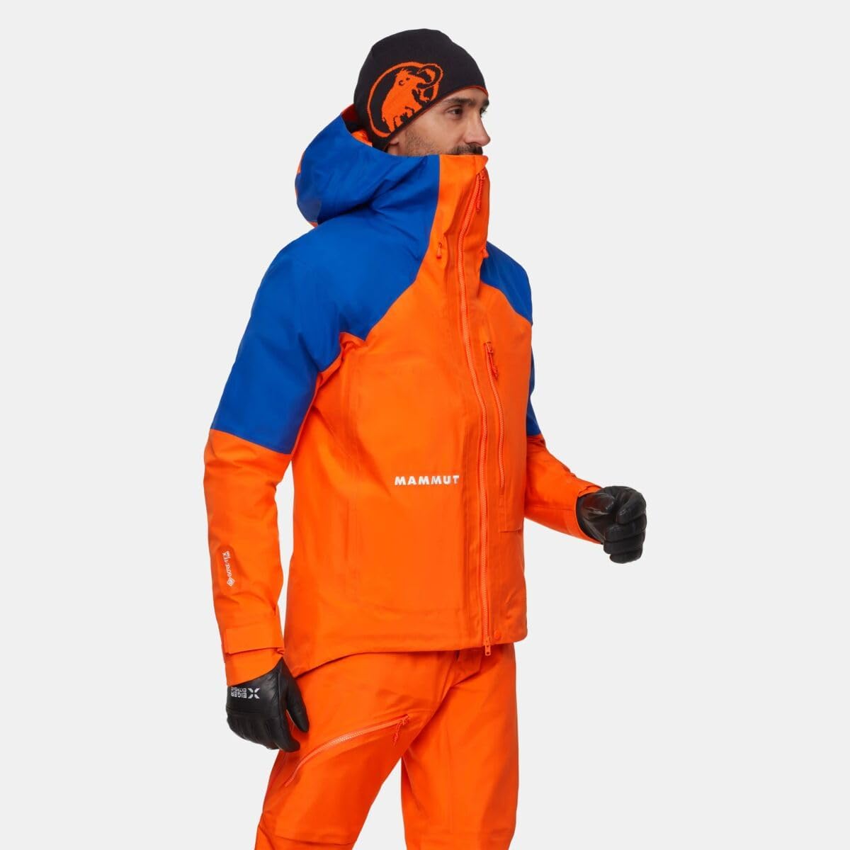 Mammut, Eiger Nordwand Advanced HS Hooded Jacket - Men's, Eiger Orange/Eiger Blue, M