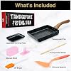 Oleex Tamagoyaki Pan Set – Japanese Omelette Pan with Kitchen Cooking Tools Like Musubi Mold, Spatula & Other Omelet Accessories – Multifunctional PFOA-Free Nonstick Square Frying Pan – 5x7 Inches #1