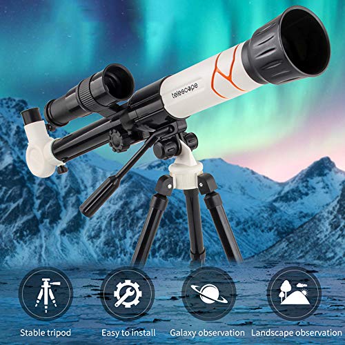 Laurio NO.XD168-004 Telescópio astronômico com tripé de nível de entrada Telescópios infantis Telesc