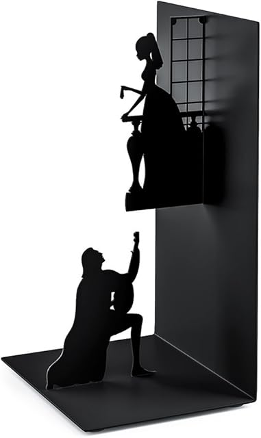 Balvi - Romeo & Juliet metal bookend. Inspired by the work of Shakespeare.