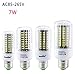 Produktbild Bazaar E27 E14 E12 E17 GU10 B22 LED Mais-Birnen-7W 72 SMD 5736 LED Lampe Ampoule Led Licht AC85-265V
