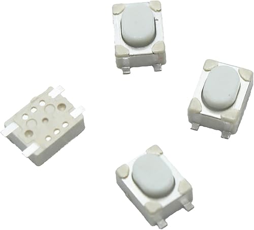 GATSUN Rocker Switch 100PCS/LOT 3 * 4 * 2.5mm SMD Tact Switch 4 Pin Touch Micro Switch Push Button Switches 3x4x2.5H White Button Car Remote Key